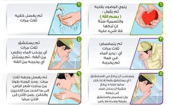 كيف الوضوء للصلاة