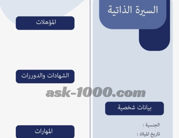كيف كتابة السيرة الذاتية؟